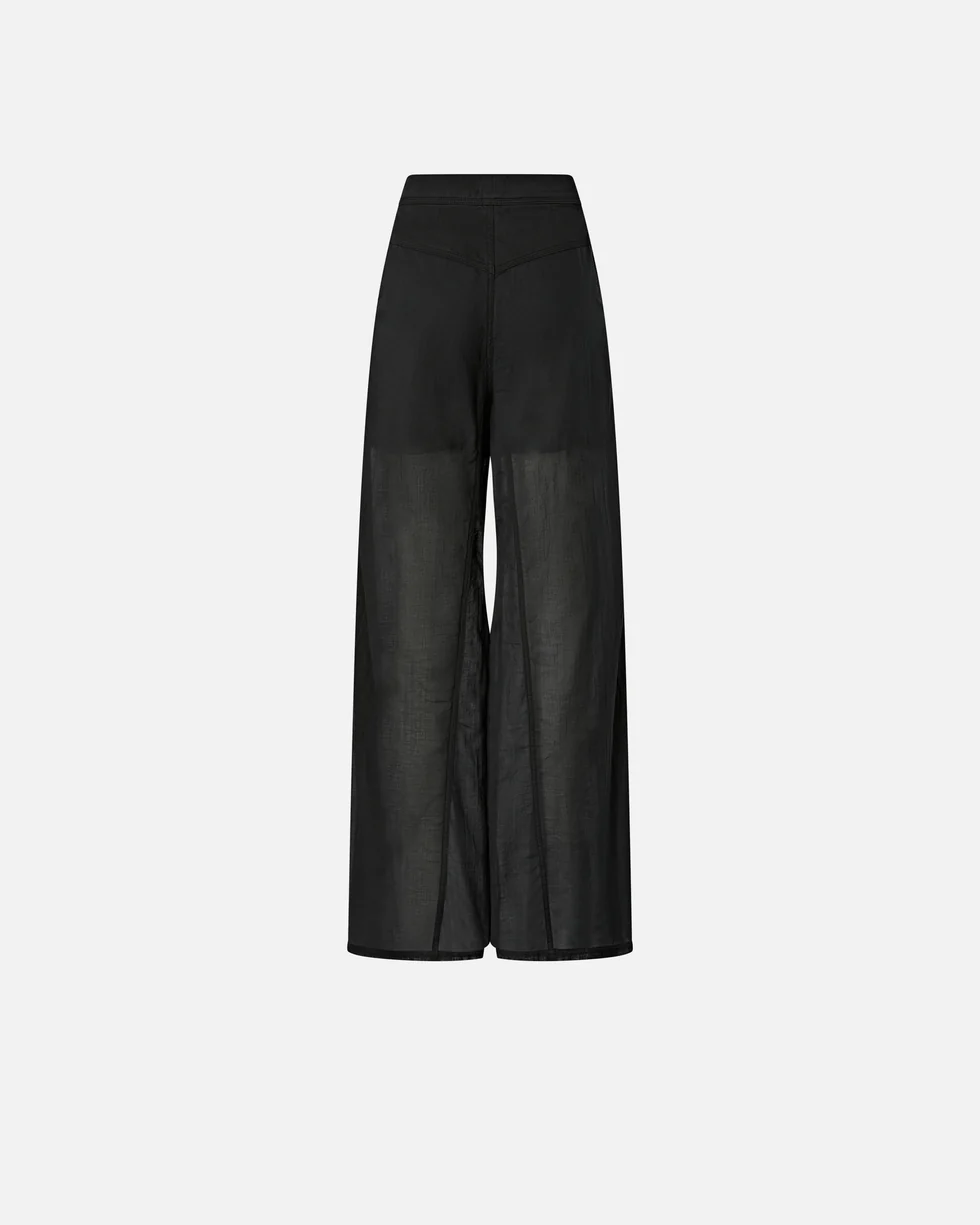 Pantaloni leggeri con lacci e dettagli texani<BR/> 106947A3AX Z99 PINKO Nero limousine 