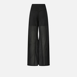 Pantaloni leggeri con lacci e dettagli texani<BR/> 106947A3AX Z99 PINKO Nero limousine 
