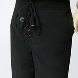 Pantaloni leggeri con lacci e dettagli texani<BR/> 106947A3AX Z99 PINKO Nero limousine 