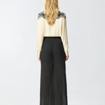 Pantaloni leggeri con lacci e dettagli texani<BR/> 106947A3AX Z99 PINKO Nero limousine 