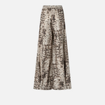Pantaloni ampi con stampa snake 106963A3B1 CZ9 PINKO Beige/nero 