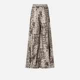 Pantaloni ampi con stampa snake 106963A3B1 CZ9 PINKO Beige/nero 