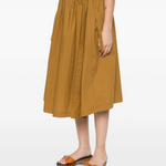 Gonna in popeline di cotone 107003A2LD L25 PINKO Bronzo 