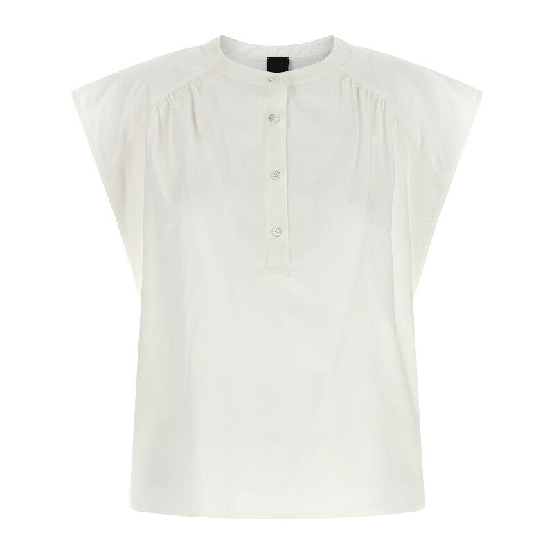 Blusa smanicata 107004A2LD Z05 PINKO Bianco-biancaneve 