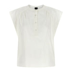 Blusa smanicata 107004A2LD Z05 PINKO Bianco-biancaneve 