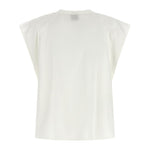 Blusa smanicata 107004A2LD Z05 PINKO Bianco-biancaneve 