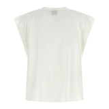 Blusa smanicata 107004A2LD Z05 PINKO Bianco-biancaneve 