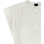 Blusa smanicata 107004A2LD Z05 PINKO Bianco-biancaneve 