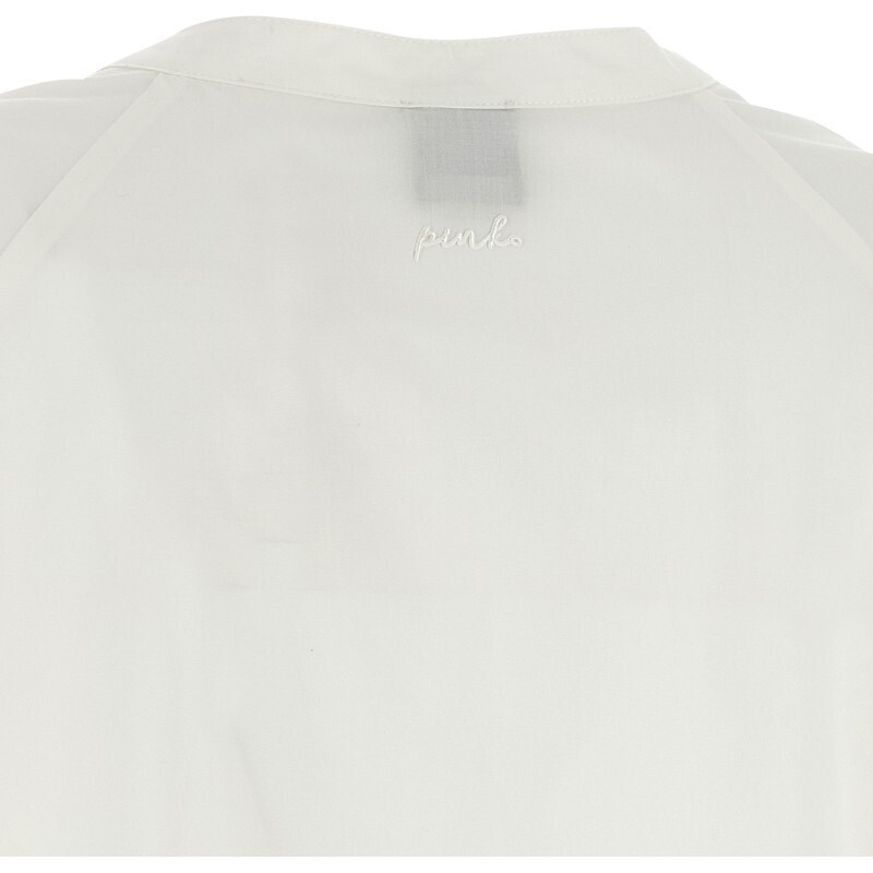 Blusa smanicata 107004A2LD Z05 PINKO Bianco-biancaneve 
