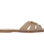Ciabatta in pelle con logo SD0463P001 L15 PINKO Tabacco 