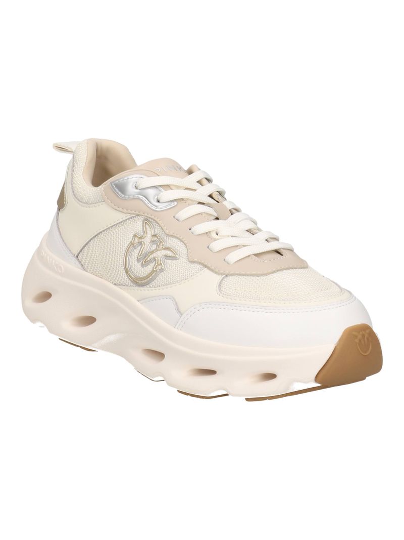 Sneaker in pelle e gomma SS0167P132 D70 PINKO Milk/corda 