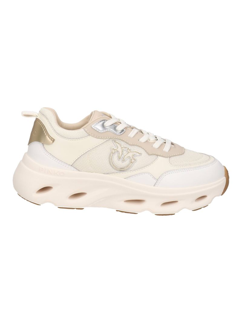 Sneaker in pelle e gomma SS0167P132 D70 PINKO Milk/corda 