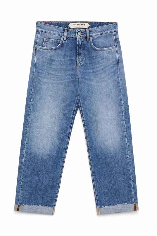 Jeans stone washed vestibiltà loose ROG0001 D740 3166 C0999 ROY ROGER'S Denim 