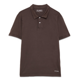 Polo in jersey di cotone RRU500 CG06 0569 C0107 ROY ROGER'S Dark brown 