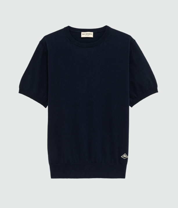 T-Shirt in filo di cotone RRU90323 CS17 C0048 ROY ROGER'S Blue navy 
