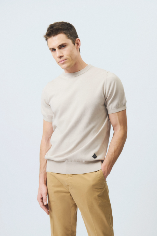 T-Shirt in filo di cotone RRU90323 CS17 C0624 ROY ROGER'S Marble 