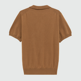 Polo in filo di cotone RRU90325 CS17 C0419 ROY ROGER'S Brown sugar 
