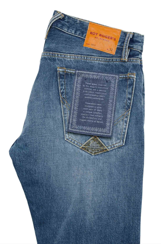 Jeans stone washed in tela elasticizzata RSC000 D740 3178 C0999 ROY ROGER'S Denim 