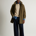 Maglia girocollo in puro cotone con logo ricamato CFWOKN0331MRUF0787 8640 WOOLRICH White pepper 