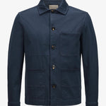 Giacca camicia in cotone CFWOOS2042MRUT5262 3989 WOOLRICH Melton blue 