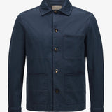 Giacca camicia in cotone CFWOOS2042MRUT5262 3989 WOOLRICH Melton blue 