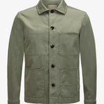 Giacca camicia in cotone CFWOOS2042MRUT5262 6667 WOOLRICH Smokey olive 