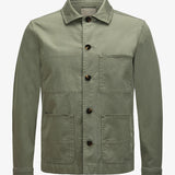 Giacca camicia in cotone CFWOOS2042MRUT5262 6667 WOOLRICH Smokey olive 