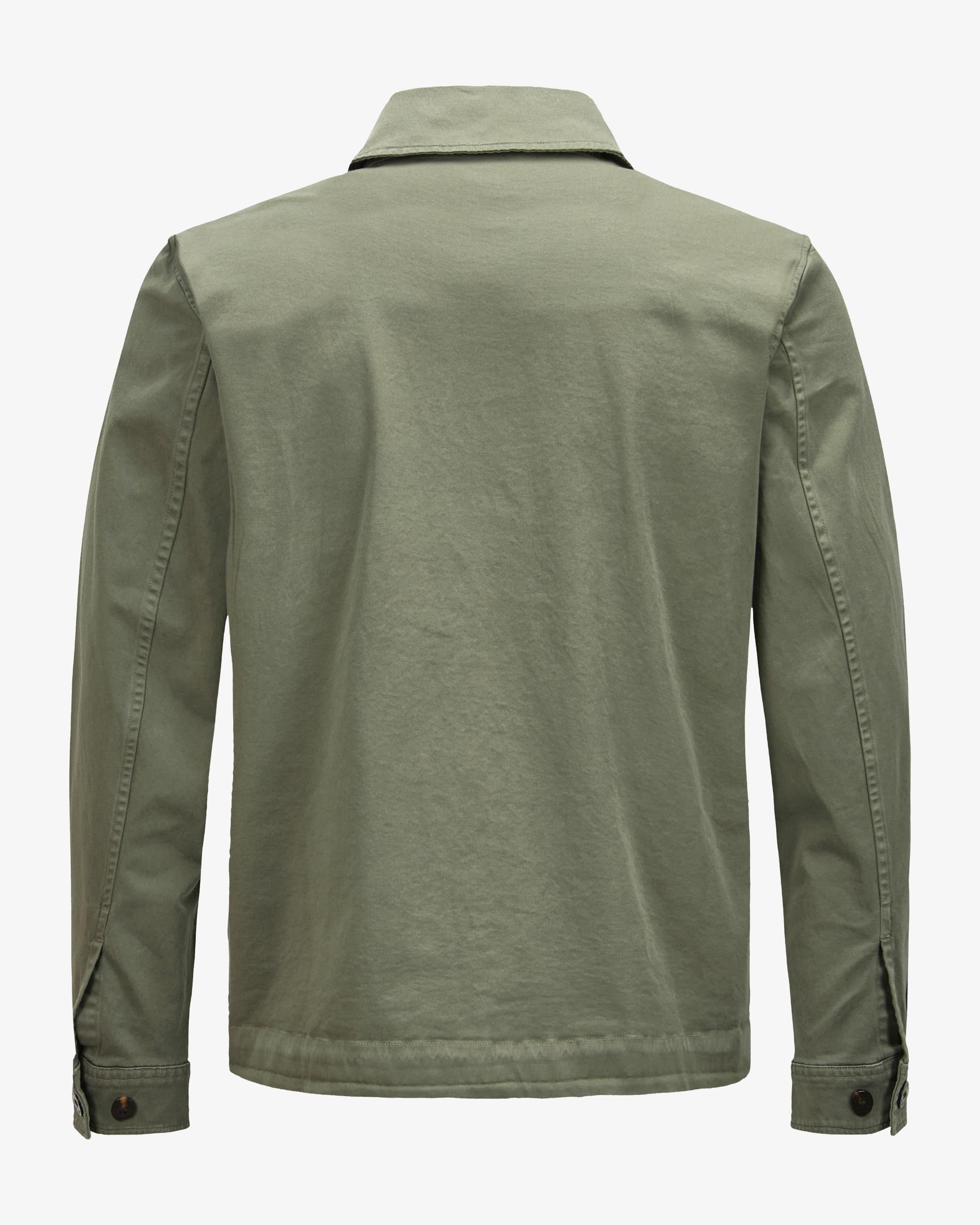 Giacca camicia in cotone CFWOOS2042MRUT5262 6667 WOOLRICH Smokey olive 