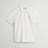 Polo in piqué di cotone elasticizzato CFWOPO2000MRUT5348 8270 WOOLRICH Artic white 