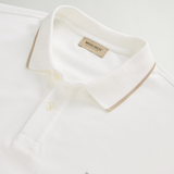 Polo in piqué di cotone elasticizzato CFWOPO2000MRUT5348 8270 WOOLRICH Artic white 