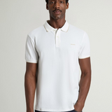 Polo in piqué di cotone elasticizzato CFWOPO2000MRUT5348 8270 WOOLRICH Artic white 