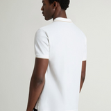 Polo in piqué di cotone elasticizzato CFWOPO2000MRUT5348 8270 WOOLRICH Artic white 