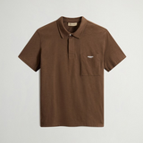 Polo in puro cotone CFWOPO2004MRUT4061 10026 WOOLRICH Slate black 