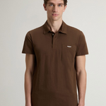 Polo in puro cotone CFWOPO2004MRUT4061 10026 WOOLRICH Slate black 