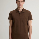 Polo in puro cotone CFWOPO2004MRUT4061 10026 WOOLRICH Slate black 