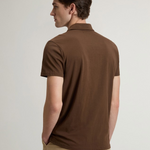 Polo in puro cotone CFWOPO2004MRUT4061 10026 WOOLRICH Slate black 