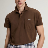Polo in puro cotone CFWOPO2004MRUT4061 10026 WOOLRICH Slate black 