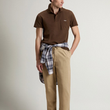 Polo in puro cotone CFWOPO2004MRUT4061 10026 WOOLRICH Slate black 