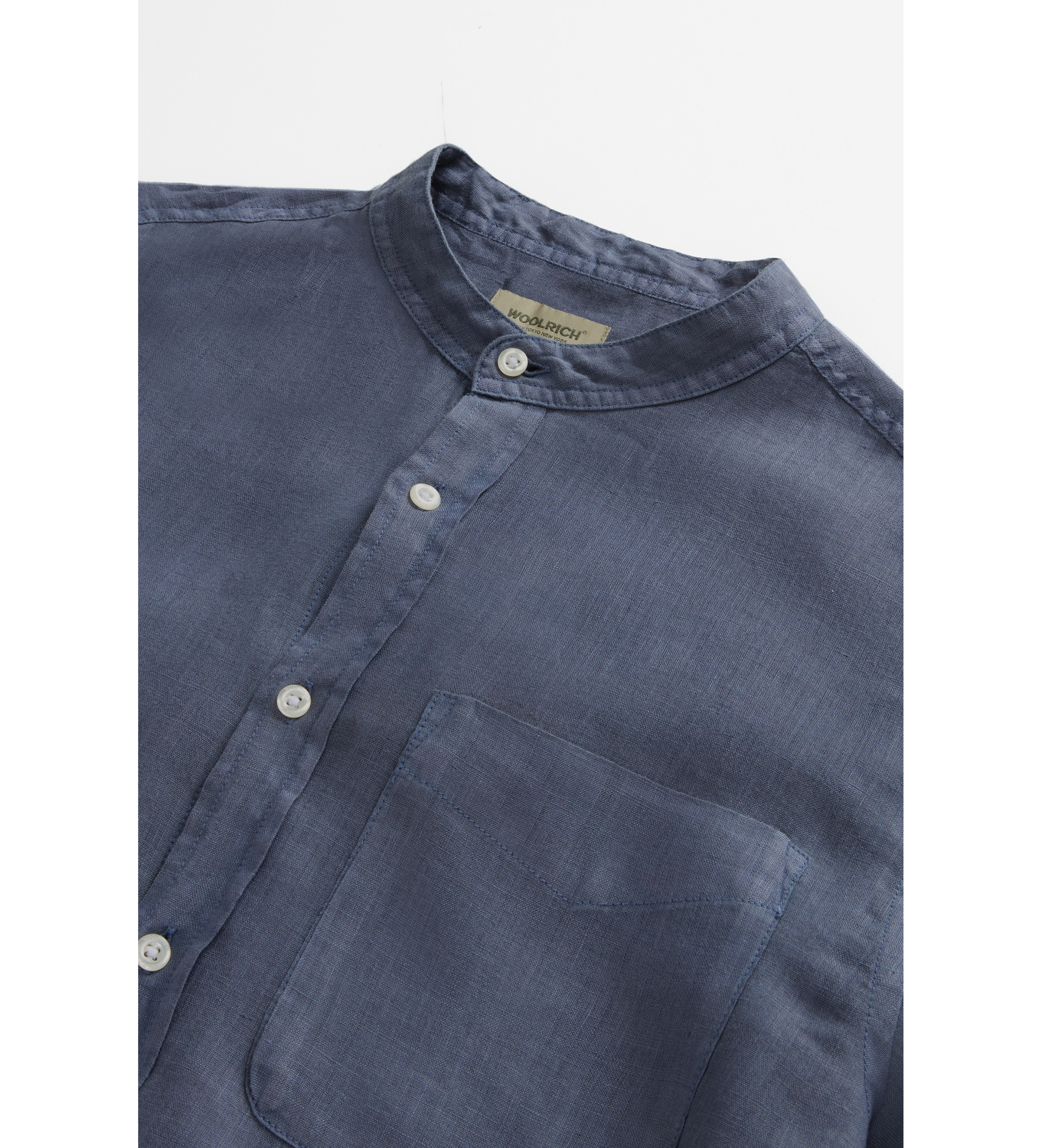 Camicia in lino CFWOSI2034MRUT5284 31194 WOOLRICH Grisaille 