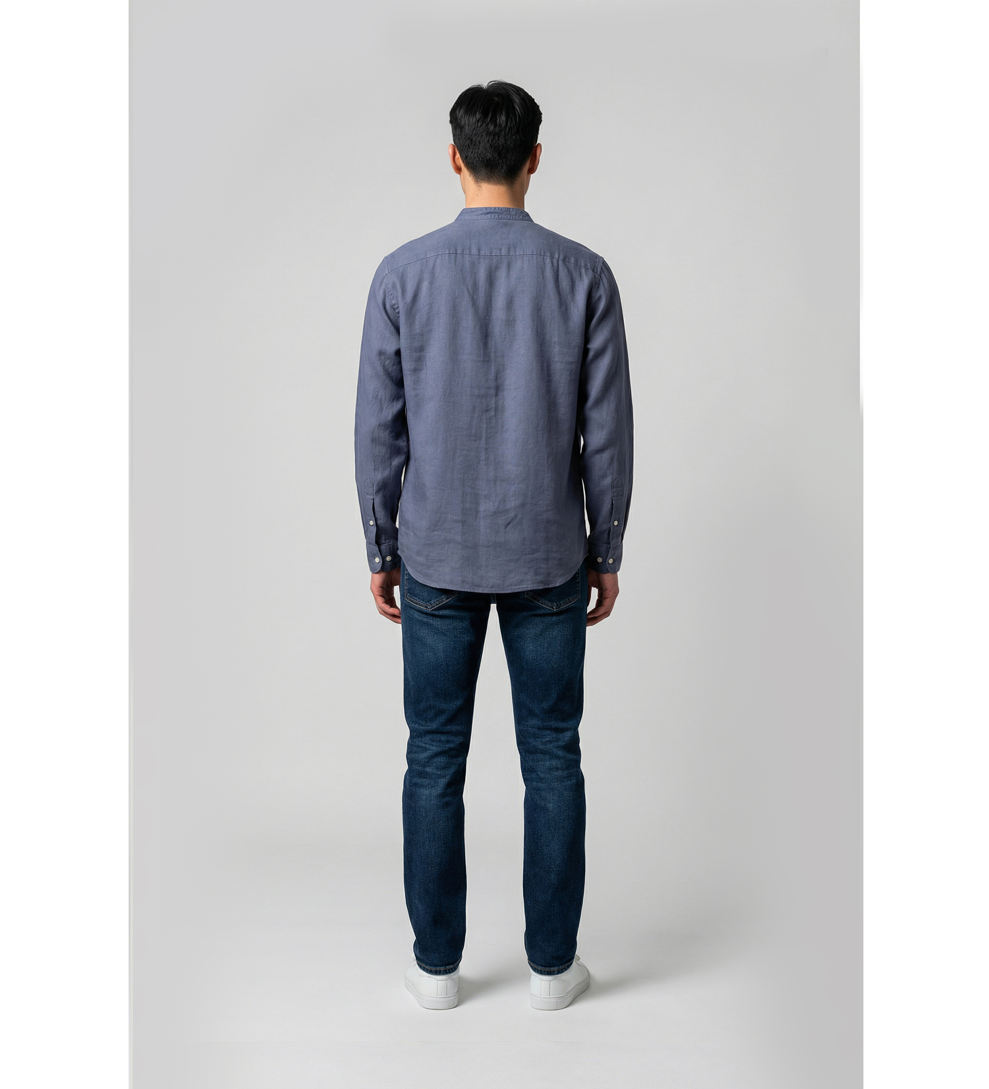 Camicia in lino CFWOSI2034MRUT5284 31194 WOOLRICH Grisaille 