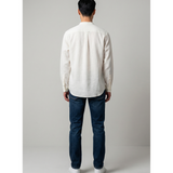 Camicia in lino CFWOSI2034MRUT5284 8270 WOOLRICH Arctic white 