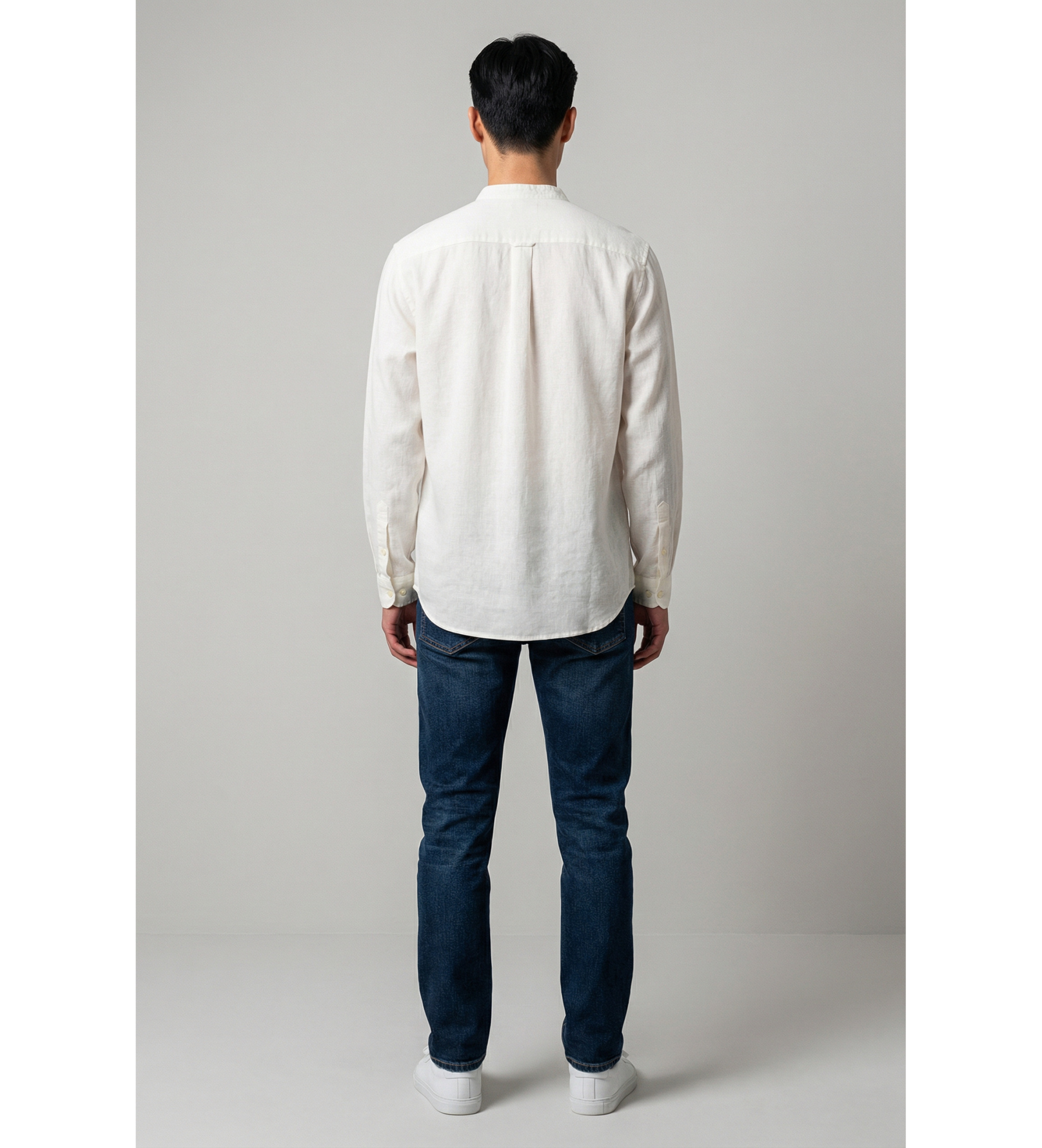 Camicia in lino CFWOSI2034MRUT5284 8270 WOOLRICH Arctic white 