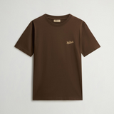 T-Shirt in puro cotone con logo CFWOTE2010MRUT5334 10026 WOOLRICH Slate black 