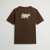 T-Shirt in puro cotone con logo CFWOTE2010MRUT5334 10026 WOOLRICH Slate black 