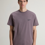 T-Shirt in puro cotone con logo CFWOTE2010MRUT5334 31193 WOOLRICH Shark 