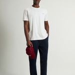 T-Shirt in puro cotone con logo CFWOTE2010MRUT5334 8270 WOOLRICH Arctic white 