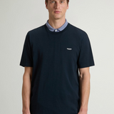 T-Shirt in puro cotone CFWOTE2013MRUT4061 3989 WOOLRICH Melton blue 