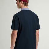 T-Shirt in puro cotone CFWOTE2013MRUT4061 3989 WOOLRICH Melton blue 