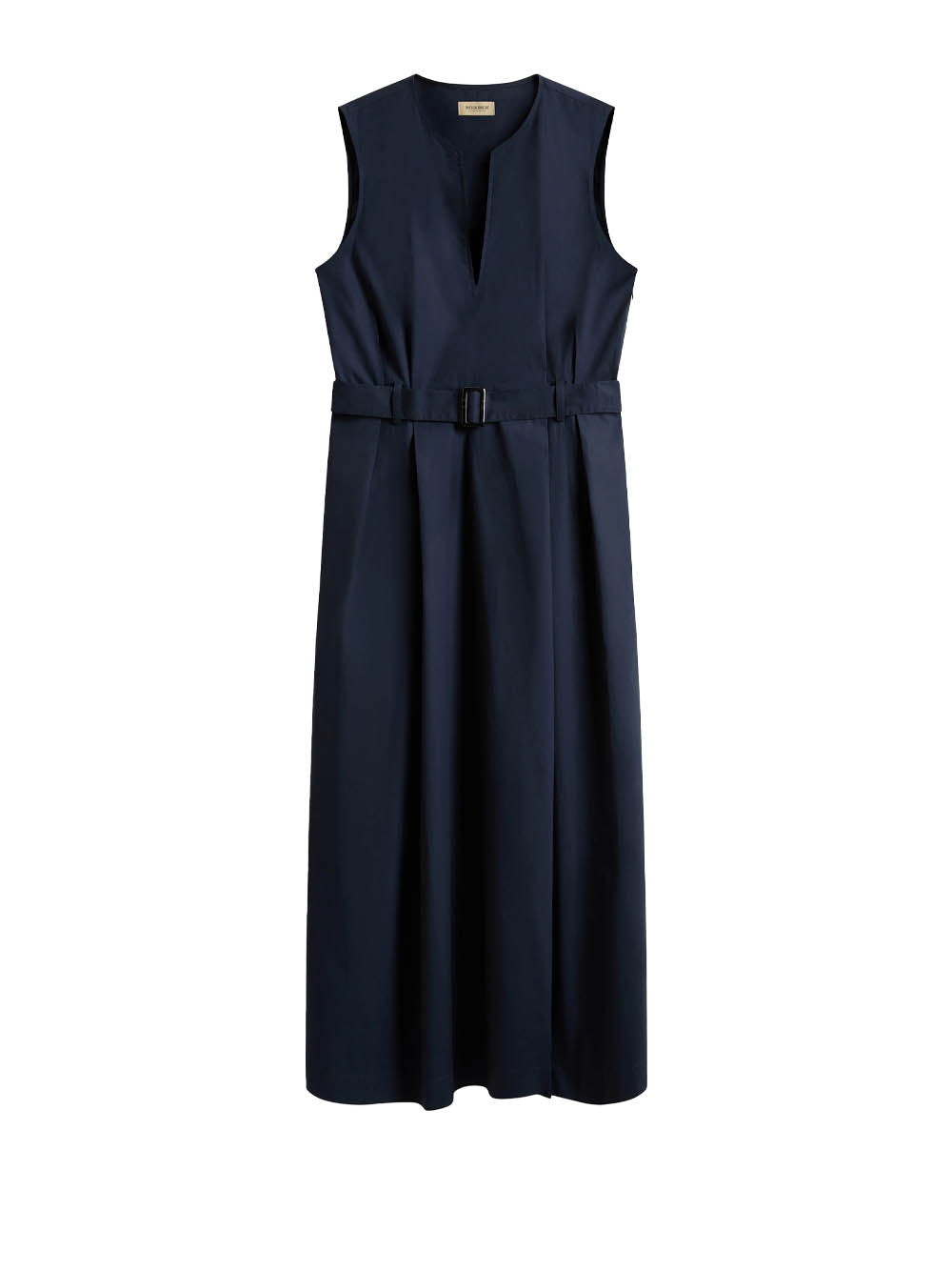 Abito lungo smanicato CFWWDR0184FRUT3944 3989 WOOLRICH Melton blue 