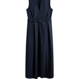 Abito lungo smanicato CFWWDR0184FRUT3944 3989 WOOLRICH Melton blue 